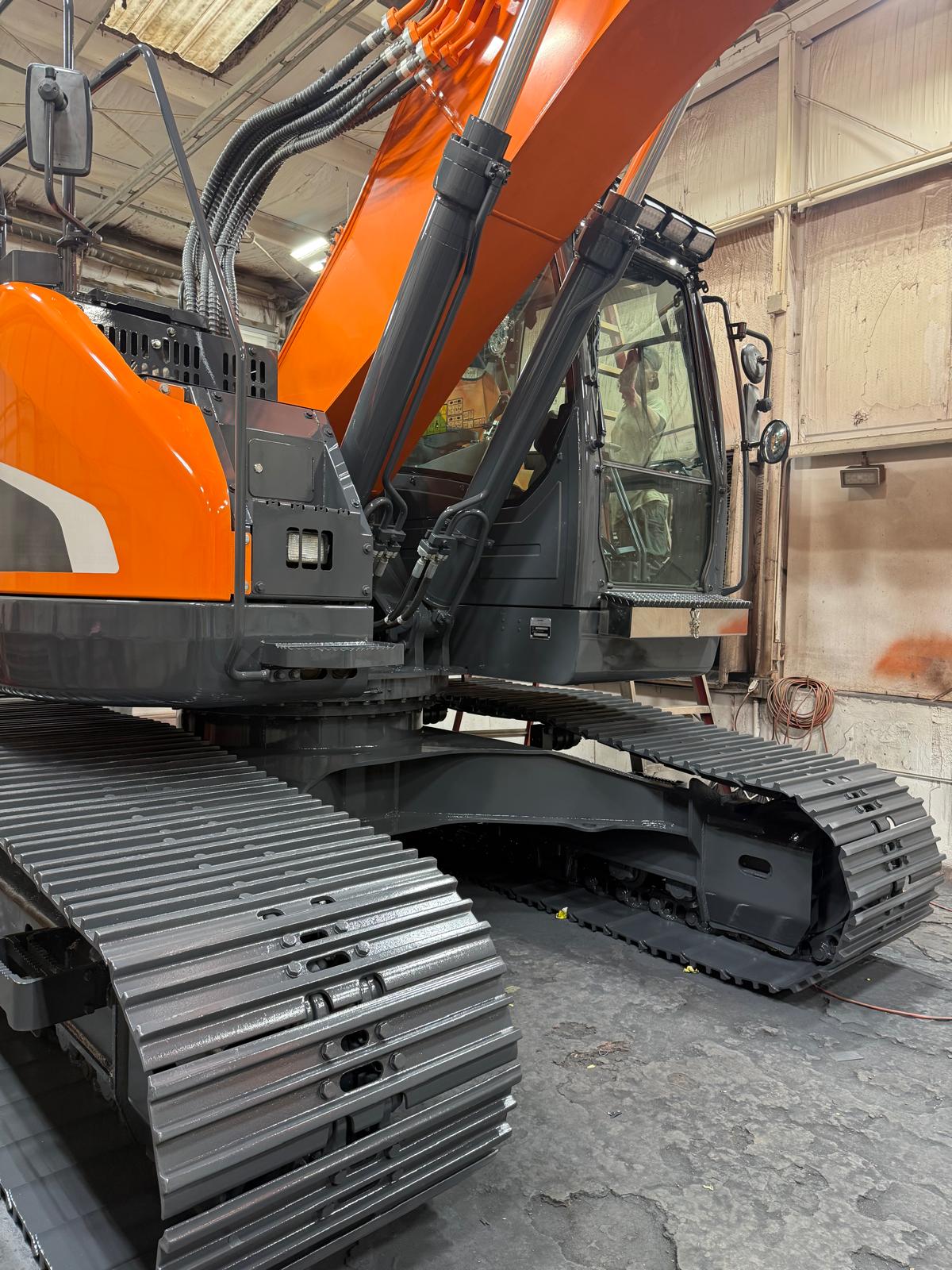CAT loader in booth